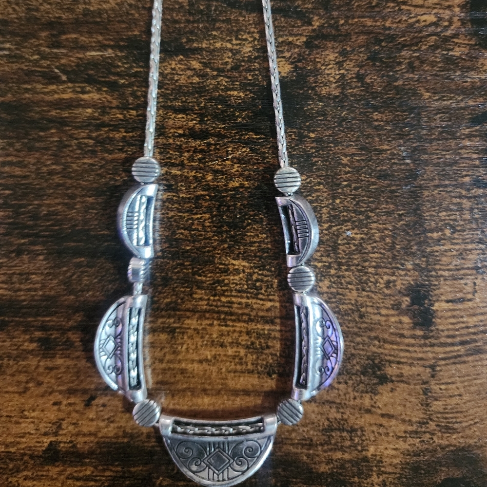 Brighton Silver and Turquoise Necklace - Picture 6 of 6